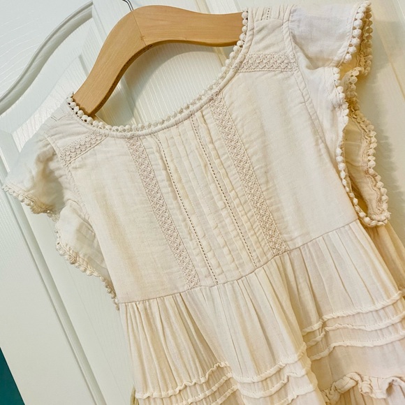 EUC Spell & the Gypsy Collective Sand Beige Hanalei Midi Dress - Picture 12 of 17